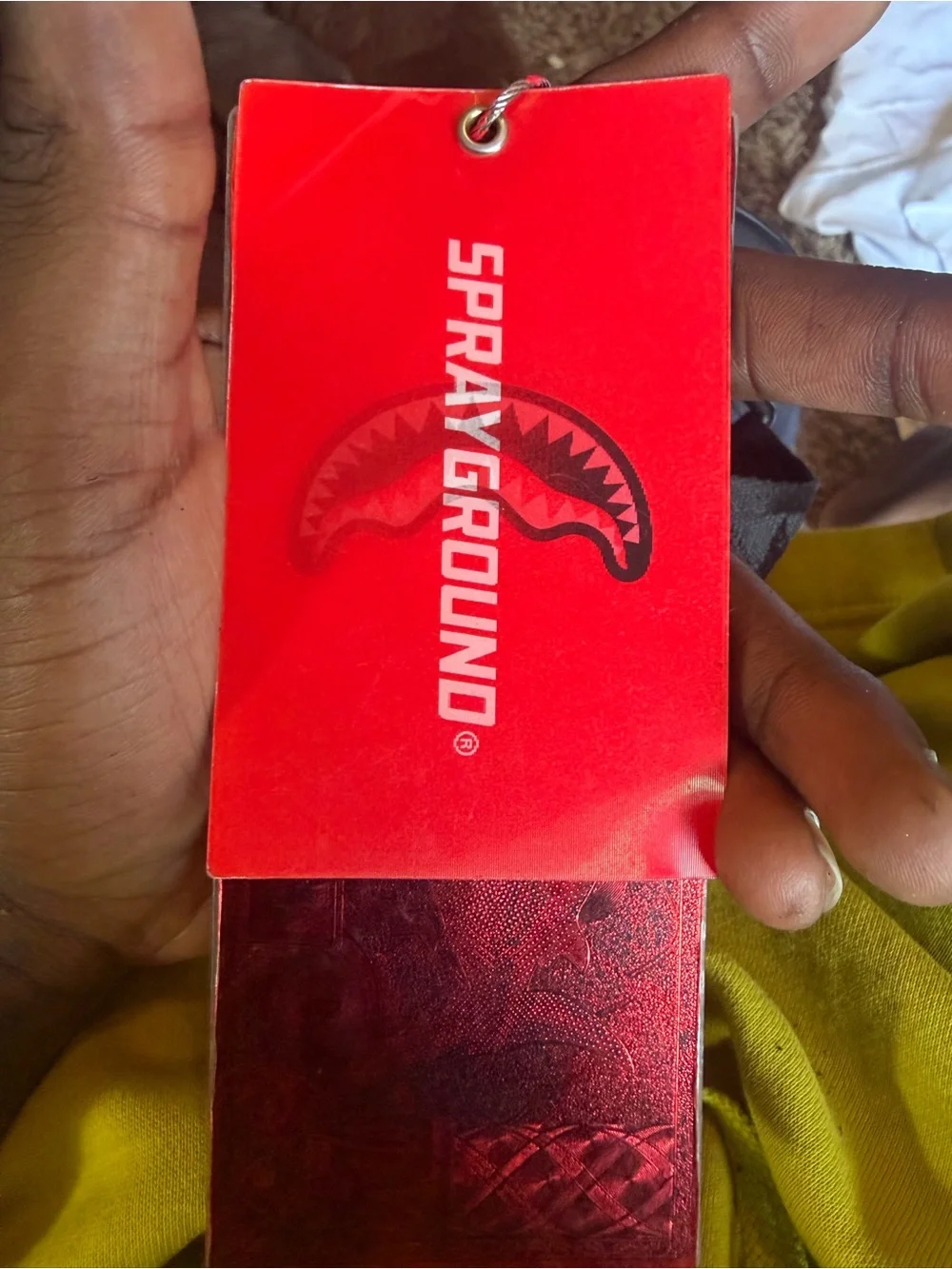 Sprayground Black & Red Limited Edition Tag
